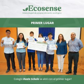 Ganadores del Intercolegial de emprendimientos ecológicos ECOSENSE